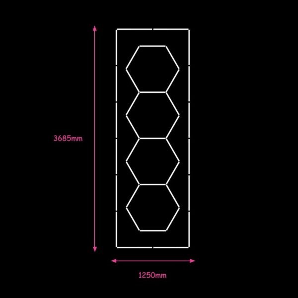 4 hex met border