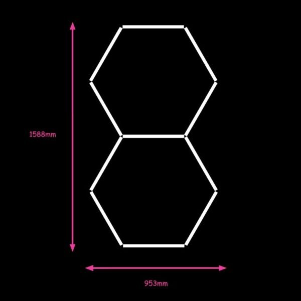 2 hex 158.8 cm x 95.3 cm